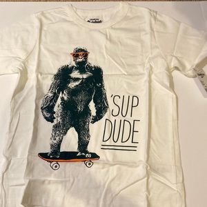 Gorilla BOYS WHITE GRAPHIC TEE